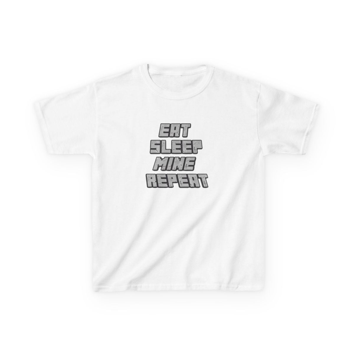 Eat Sleep Mine Repeat Kids T-Shirt