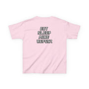 Eat Sleep Mine Repeat Kids T-Shirt 8