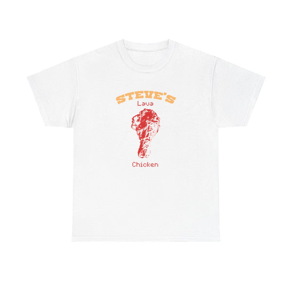 Steve's Lava Chicken T-Shirt White Front