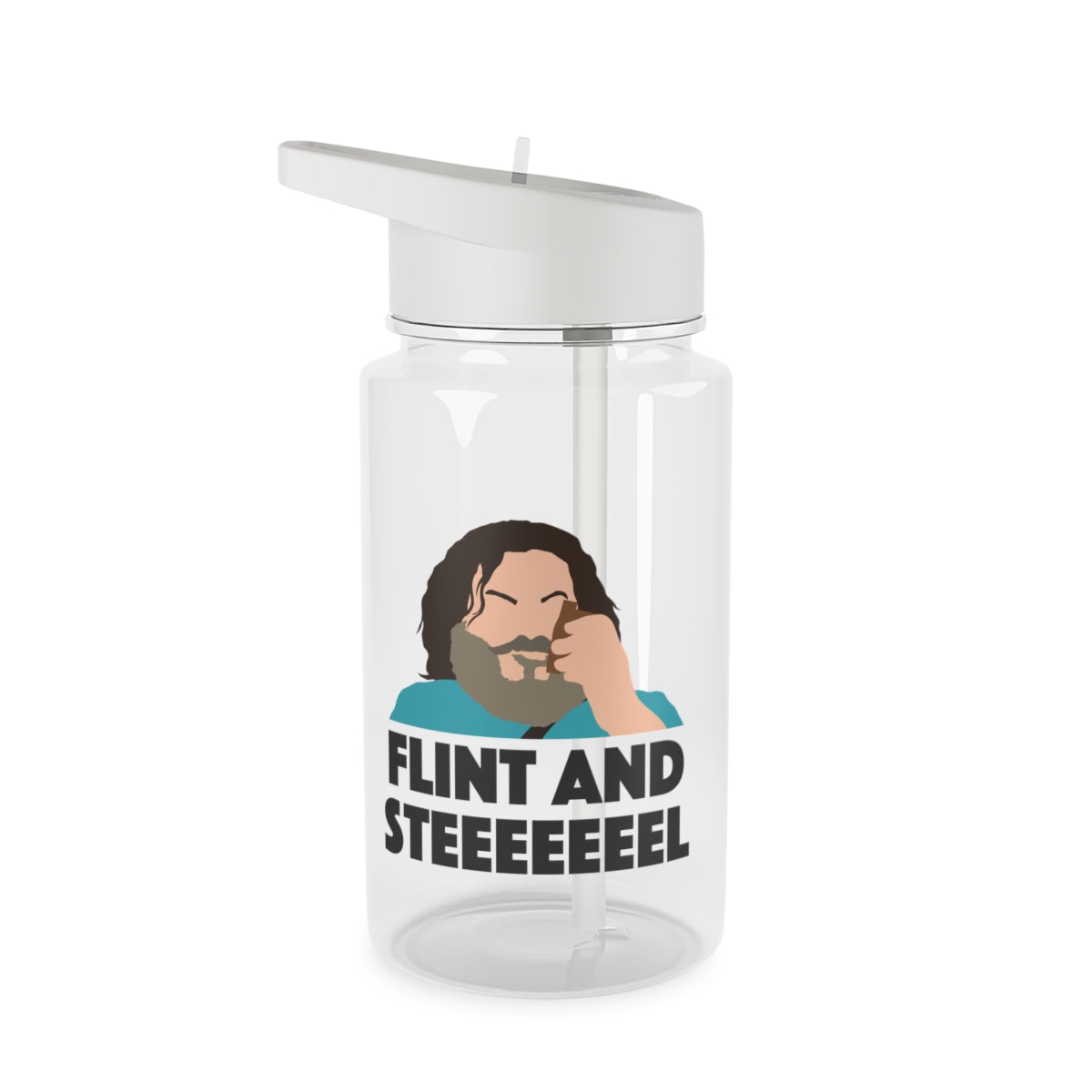 Flint And Steel Clear Water Bottle