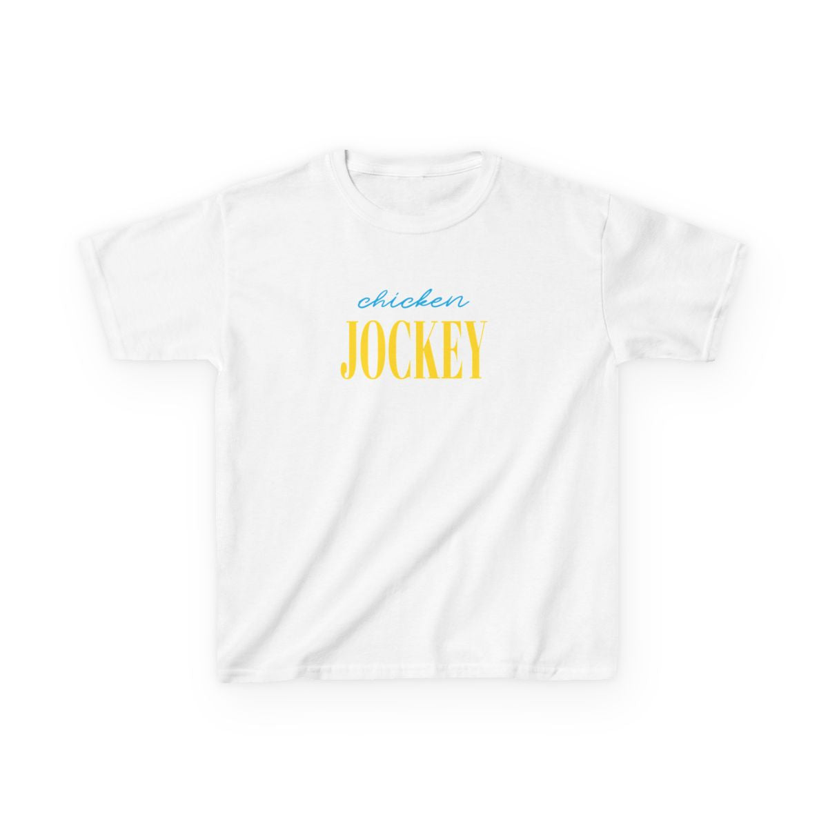 Chicken Jockey Blue Kids T-Shirt