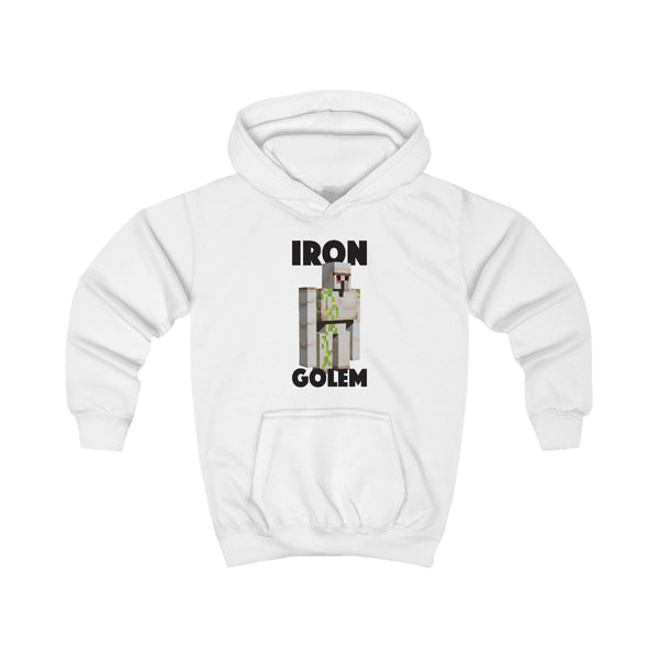Iron Golem Kids Hoodie White Front