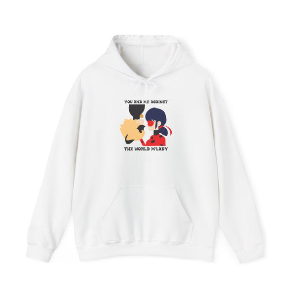 You And Me Against The World M'lady Hoodie White Front