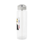 Red And Blue Clear Water Bottle 9