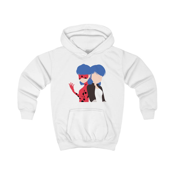 Marinette And Ladybug Kids Hoodie White Front