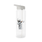 White Helmet DJ Dab Clear Water Bottle 6