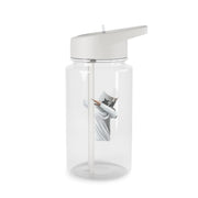 White Helmet DJ Dab Clear Water Bottle 2