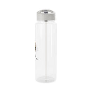 Stay Mello White Helmet DJw - White Helmet DJ Clear Water Bottle 9