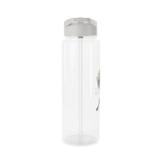 Stay Mello White Helmet DJw - White Helmet DJ Clear Water Bottle 8