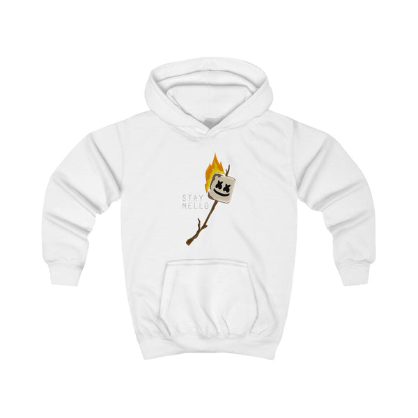Stay Mello White Helmet DJw - White Helmet DJ Kids Hoodie White Front