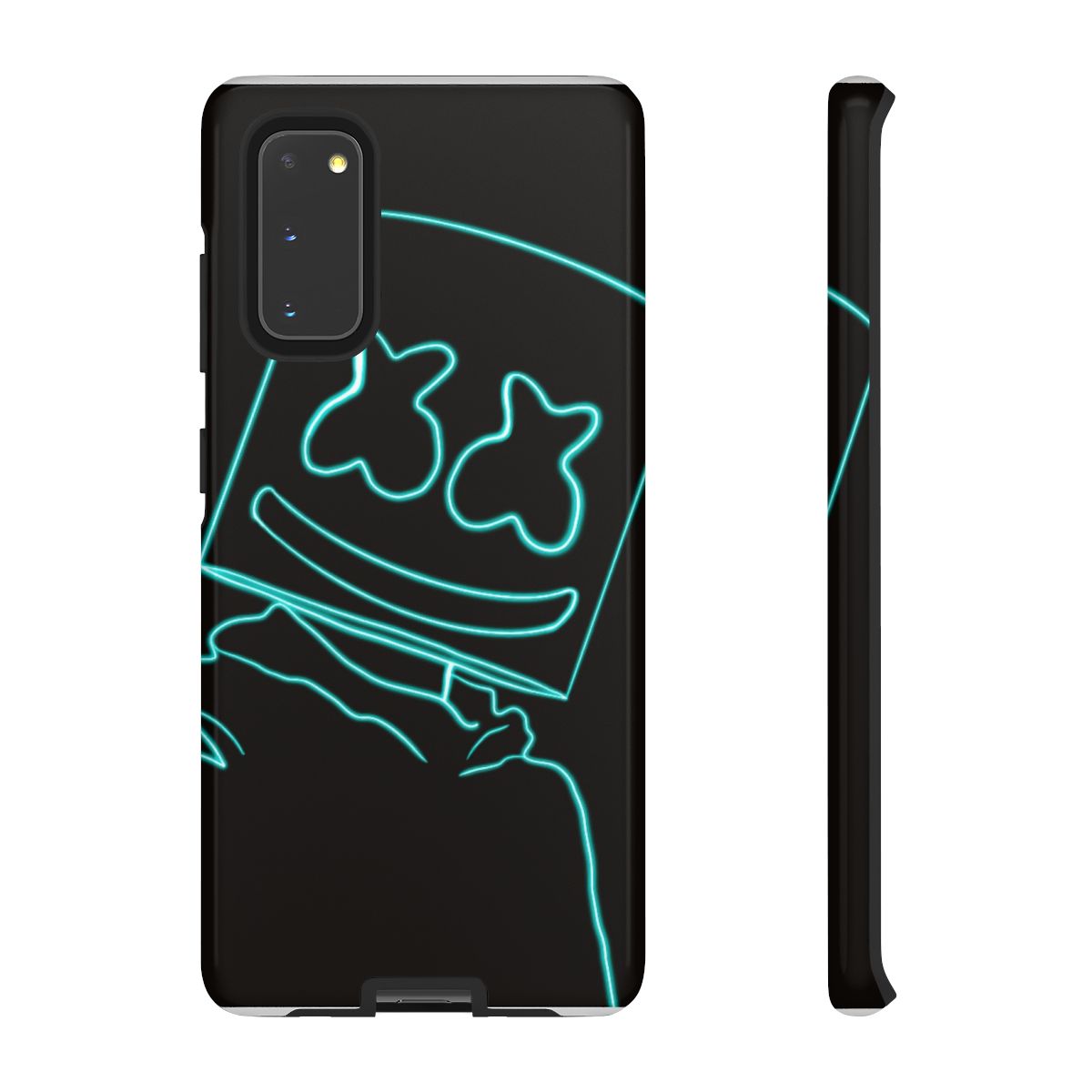 Black White Helmet DJ Neon Phone Case