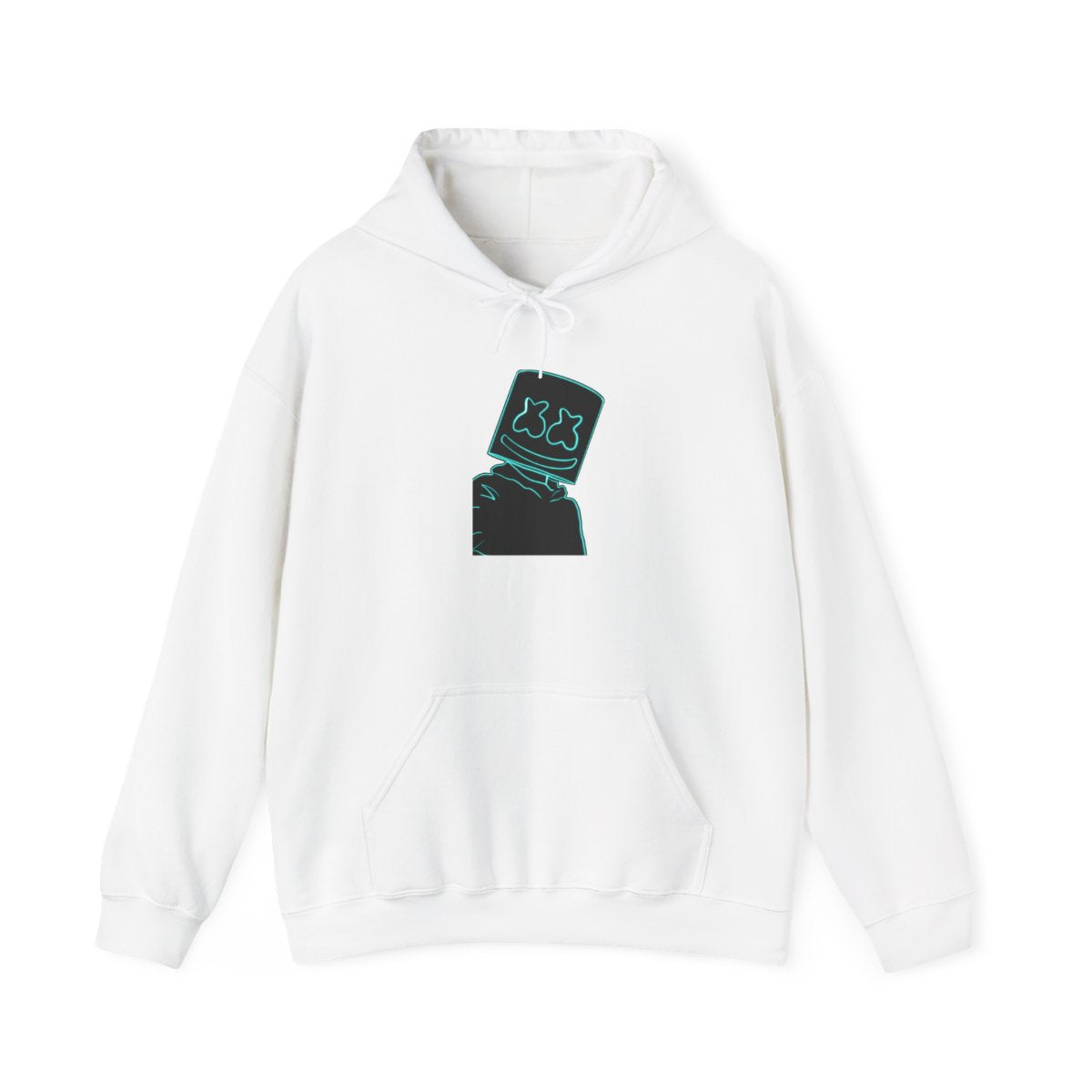 Black White Helmet DJ Neon Hoodie