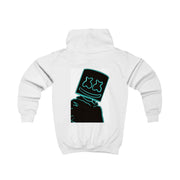 Black White Helmet DJ Neon Kids Hoodie 2