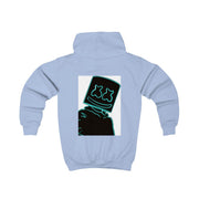 Black White Helmet DJ Neon Kids Hoodie 6