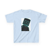 Black White Helmet DJ Neon Kids T-Shirt 5