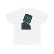 Black White Helmet DJ Neon T-Shirt 3