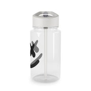 Blue White Helmet DJ Clear Water Bottle 4