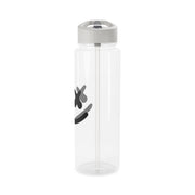 Blue White Helmet DJ Clear Water Bottle 9