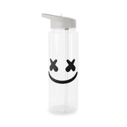 Blue White Helmet DJ Clear Water Bottle 6