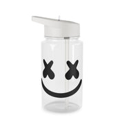 Blue White Helmet DJ Clear Water Bottle 1