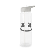 Blue White Helmet DJ Clear Water Bottle 7