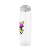 Neon Logo White Helmet DJ Clear Water Bottle 9