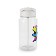 Neon Logo White Helmet DJ Clear Water Bottle 3