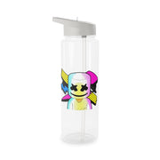 Neon Logo White Helmet DJ Clear Water Bottle 6