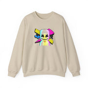 Neon Logo White Helmet DJ Sweatshirt 5