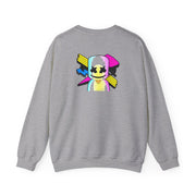 Neon Logo White Helmet DJ Sweatshirt 4