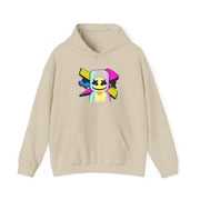 Neon Logo White Helmet DJ Hoodie 5