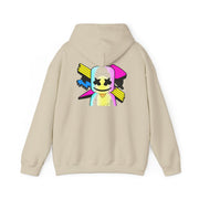Neon Logo White Helmet DJ Hoodie 6