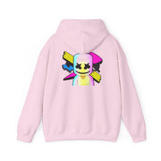 Neon Logo White Helmet DJ Hoodie 8