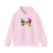 Neon Logo White Helmet DJ Hoodie 7