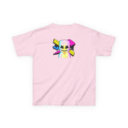 Neon Logo White Helmet DJ Kids T-Shirt 8