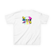 Neon Logo White Helmet DJ Kids T-Shirt 2