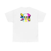 Neon Logo White Helmet DJ T-Shirt 3
