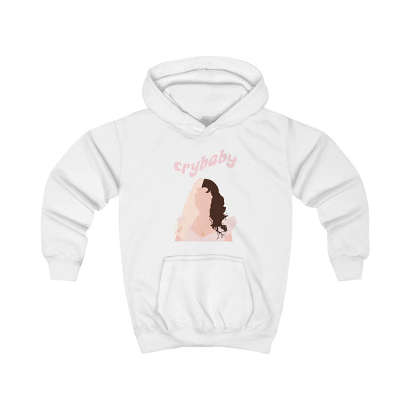 Crybaby Kids Hoodie White Front