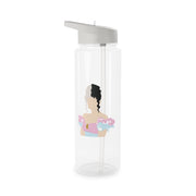 Blue And Pink Dress Clear Water Bottle 6