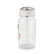 Blue And Pink Dress Clear Water Bottle 4