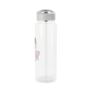 Blue And Pink Dress Clear Water Bottle 9