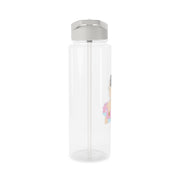 Blue And Pink Dress Clear Water Bottle 8