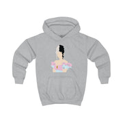 Blue And Pink Dress Kids Hoodie 3