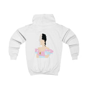 Blue And Pink Dress Kids Hoodie 2