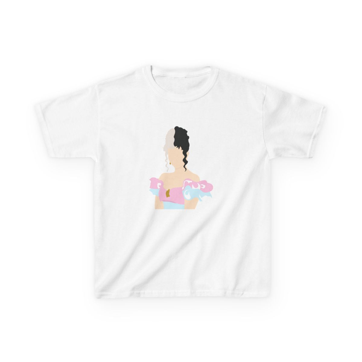 Blue And Pink Dress Kids T-Shirt