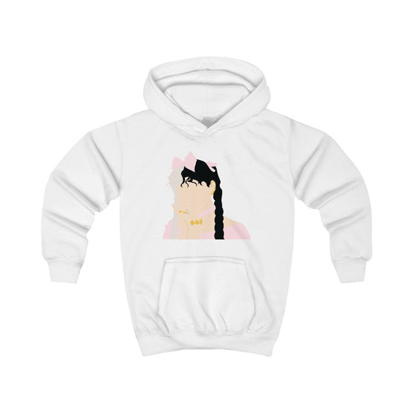Bow Kids Hoodie White Front