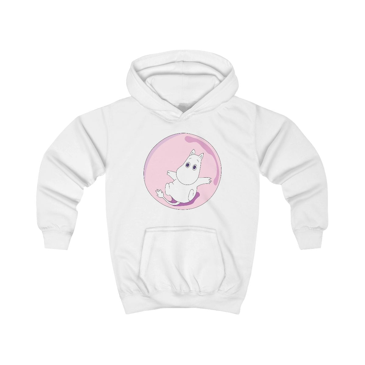 Moomin In A Pink Bubble  Kids Hoodie