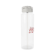 Floral Varsity Mum Clear Water Bottle 8