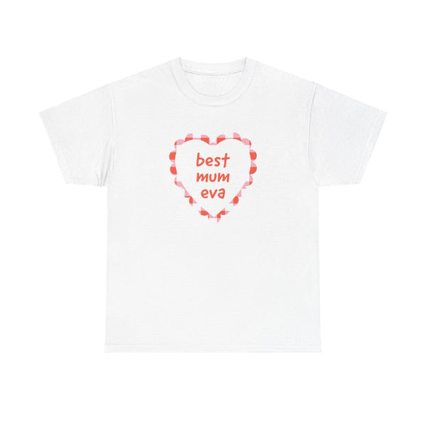 Best Mum Eva T-Shirt White Front