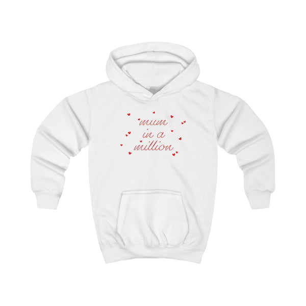 Mum In A Million Kids Hoodie White Front